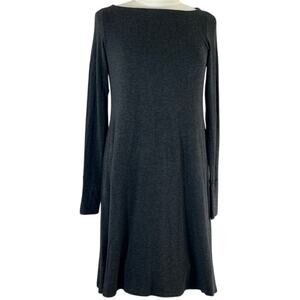 Eileen Fisher Bateau Neck Long Sleeve Dress